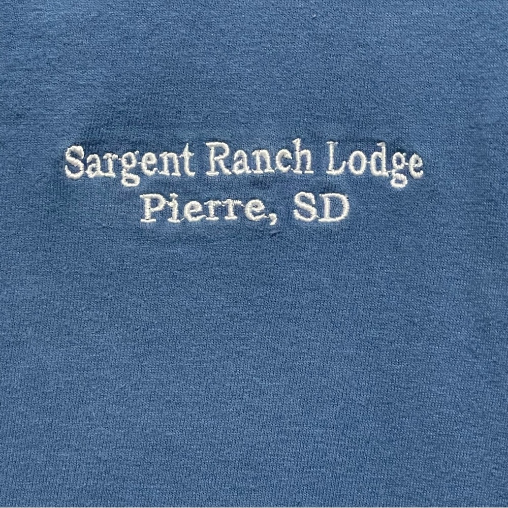 Sargent Ranch Lodge T-Shirt 2XL in Blue 100% Preshrunk Cotton Short Sleeve Tee
